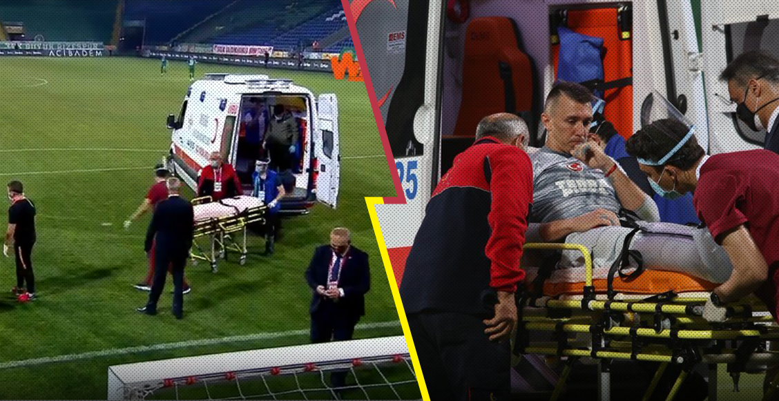 Fernando Muslera abandona la cancha en ambulancia tras fractura con el Galatasaray