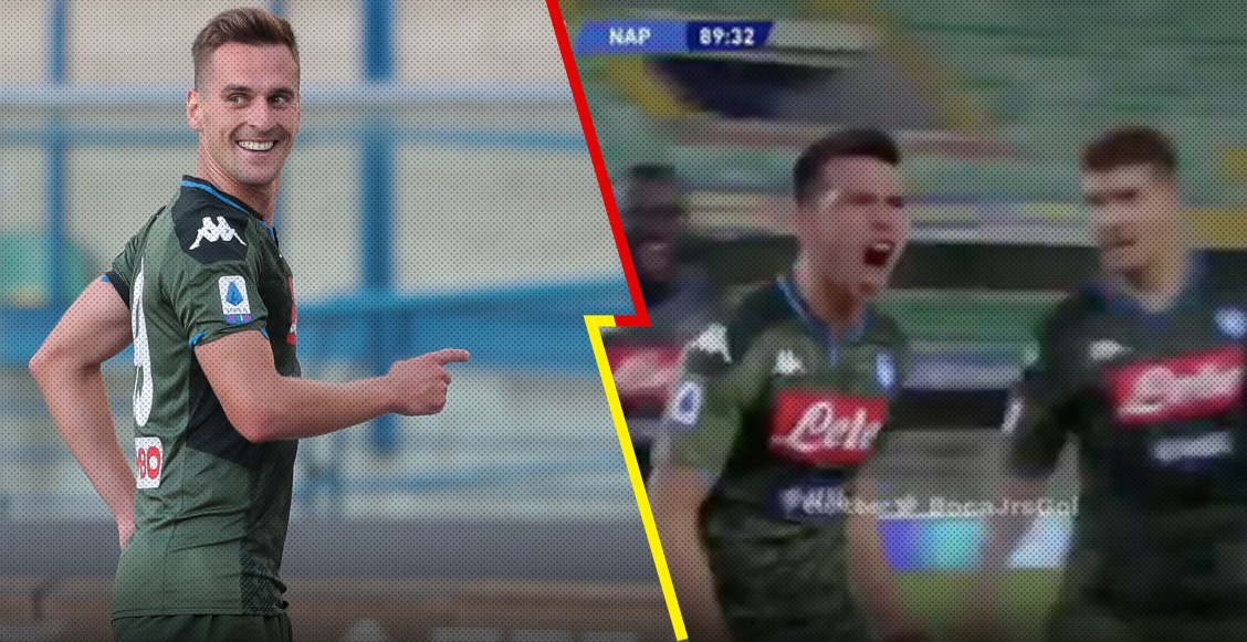 Milik y el 'Chucky' Lozano anotaron de cabeza para darle el triunfo al Napoli