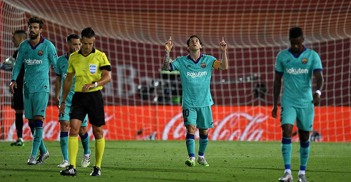 ¡Entre tres defensas! El gol de Messi que sentenció la goleada del Barcelona al Mallorca
