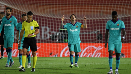 ¡Entre tres defensas! El gol de Messi que sentenció la goleada del Barcelona al Mallorca