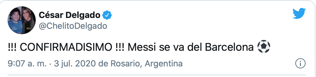 ¡Paren todo! 'Chelito' Delgado confirmó salida de Messi del Barcelona