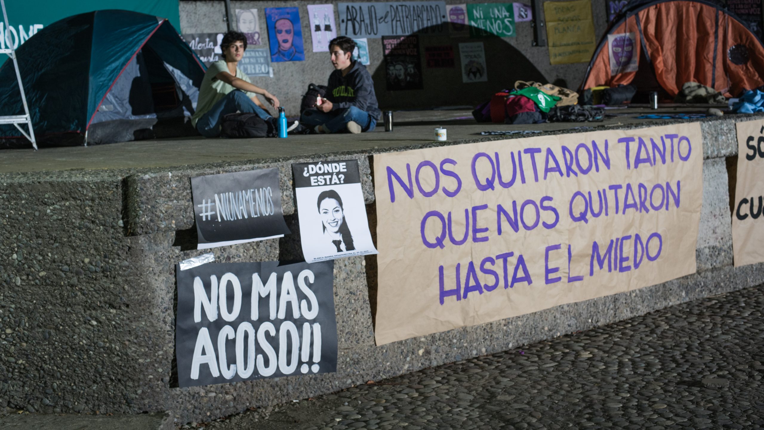 Imagen de 'La Jauría' de una toma de protesta.