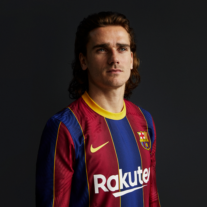 ¡Adiós cuadros! Barcelona presentó su nuevo uniforme con Messi y Griezmann