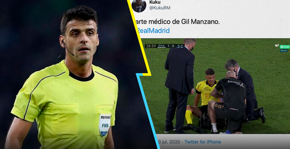 Twitter explotó ante la lesión de Gil Manzano el "jugador 12" del Real Madrid