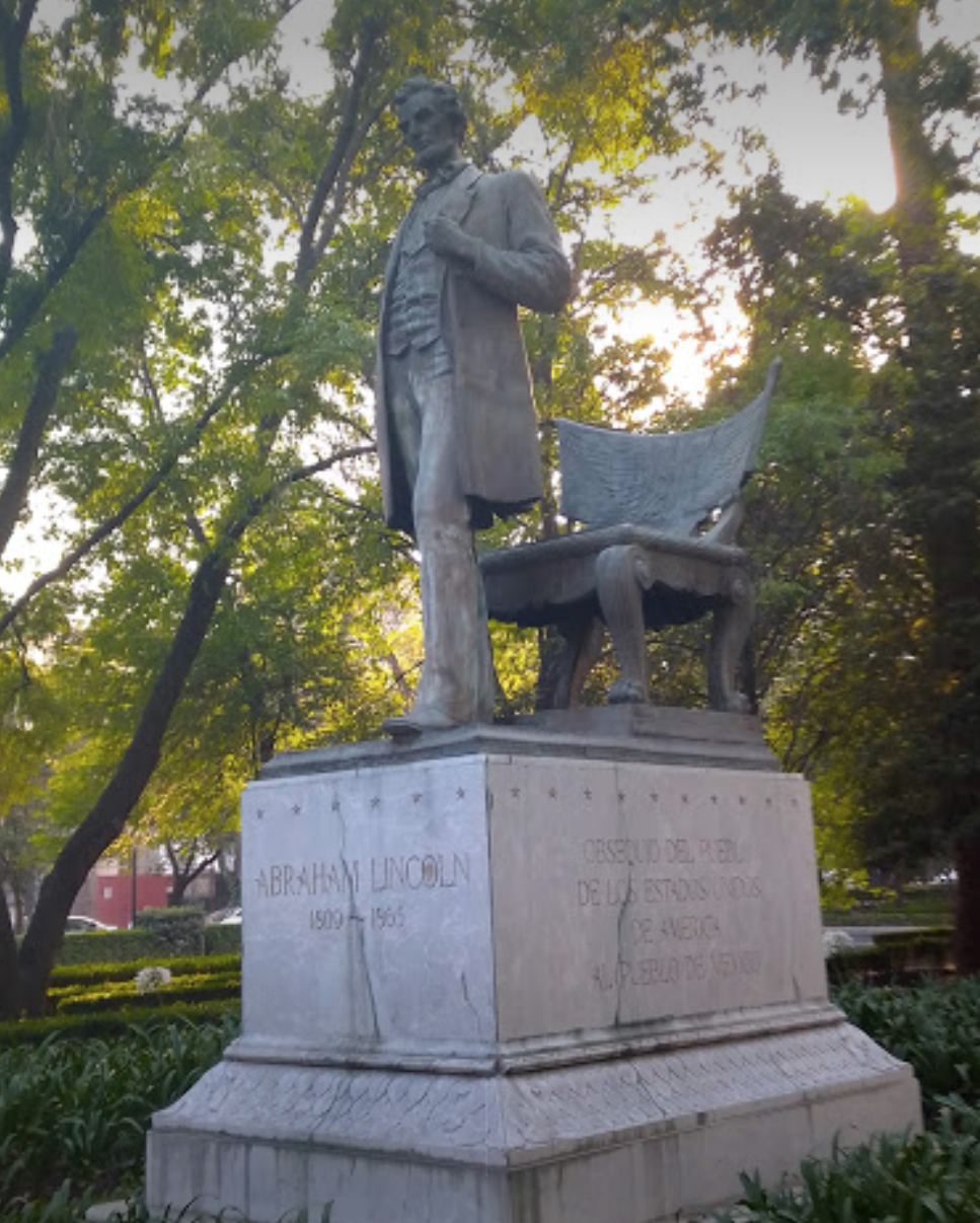 Escultura de Abraham Lincoln en la CDMX
