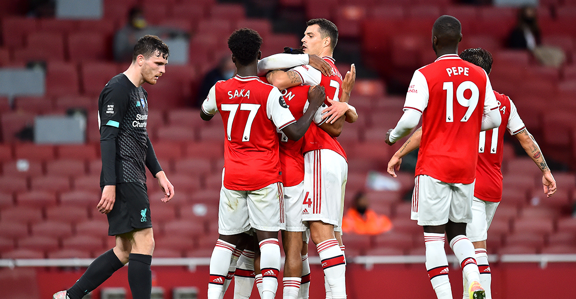 Los osostes de la defensa del Liverpool en la remontada del Arsenal