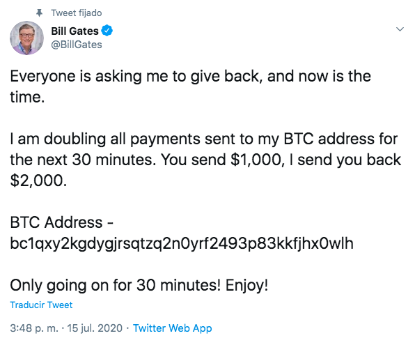 bill-gates-elon-musk-regala-dinero-estafa-twitter-bitcoin-hackeados