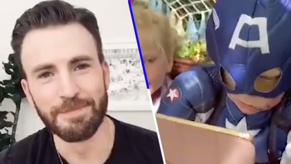 "Denle a este hombre un escudo": Chris Evans le manda un mensaje al niño que salvó a su hermanita