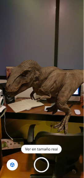Como en Jurassic Park: Así puedes ver dinosaurios a través de la cámara de tu celular y con ayuda de Google