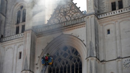 incendio en la Catedral de Nantes