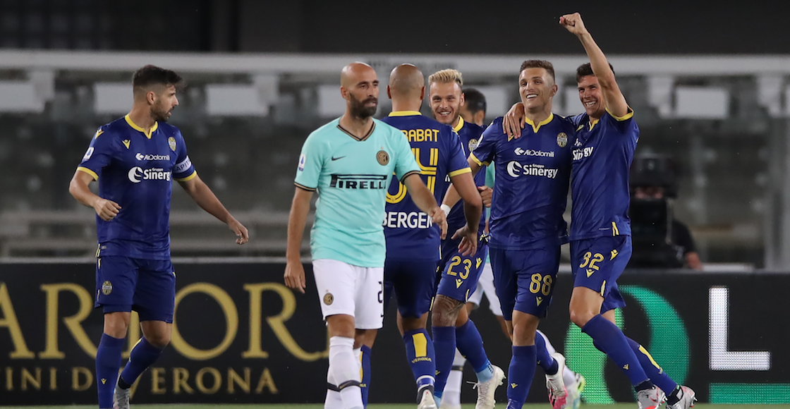Inter vuelve a dejar puntos, ante Hellas Verona, y le cede el tercer sitio al Atalanta
