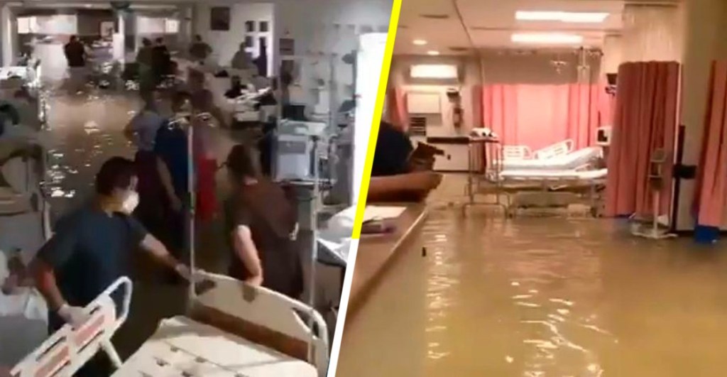 Hospital Materno Infantil de Reynosa se inundó tras las lluvias causadas por ‘Hanna