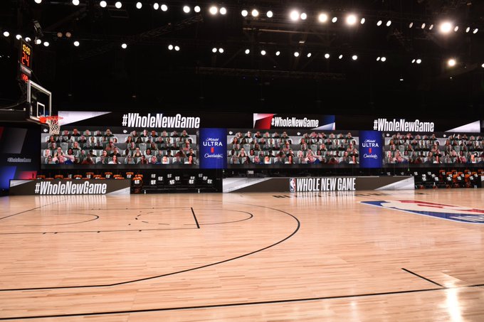 Pantallas led de 5 metros: Así trasladó la NBA a los aficionados a la burbuja de Orlando