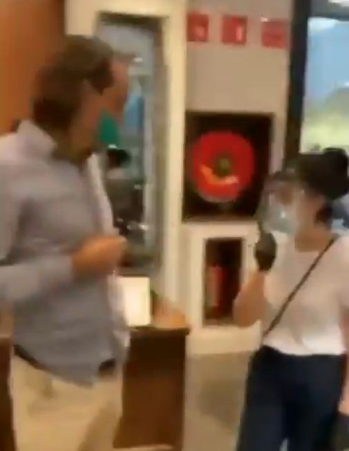 Pareja armó escándalo en Parque Delta cuando les pidieron usar correctamente el cubrebocas