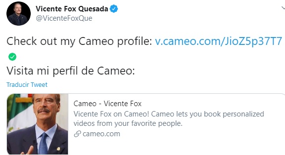 felicitación Vicente FOx