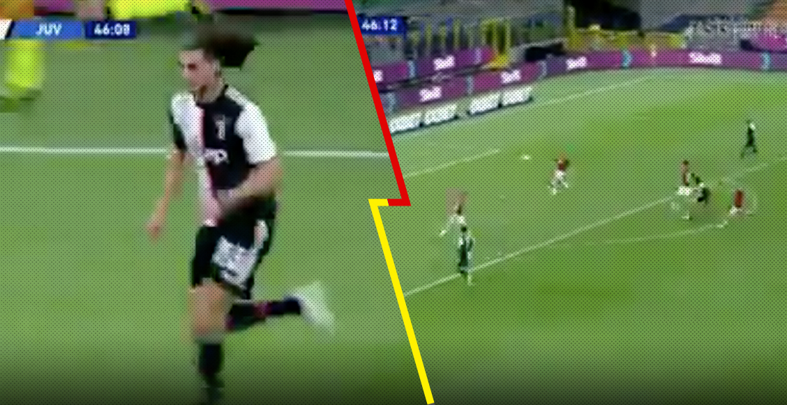 Se estrenó en la Serie A: El golazo de Adrien Rabiot 'a lo Messi' en el Milan vs Juventus