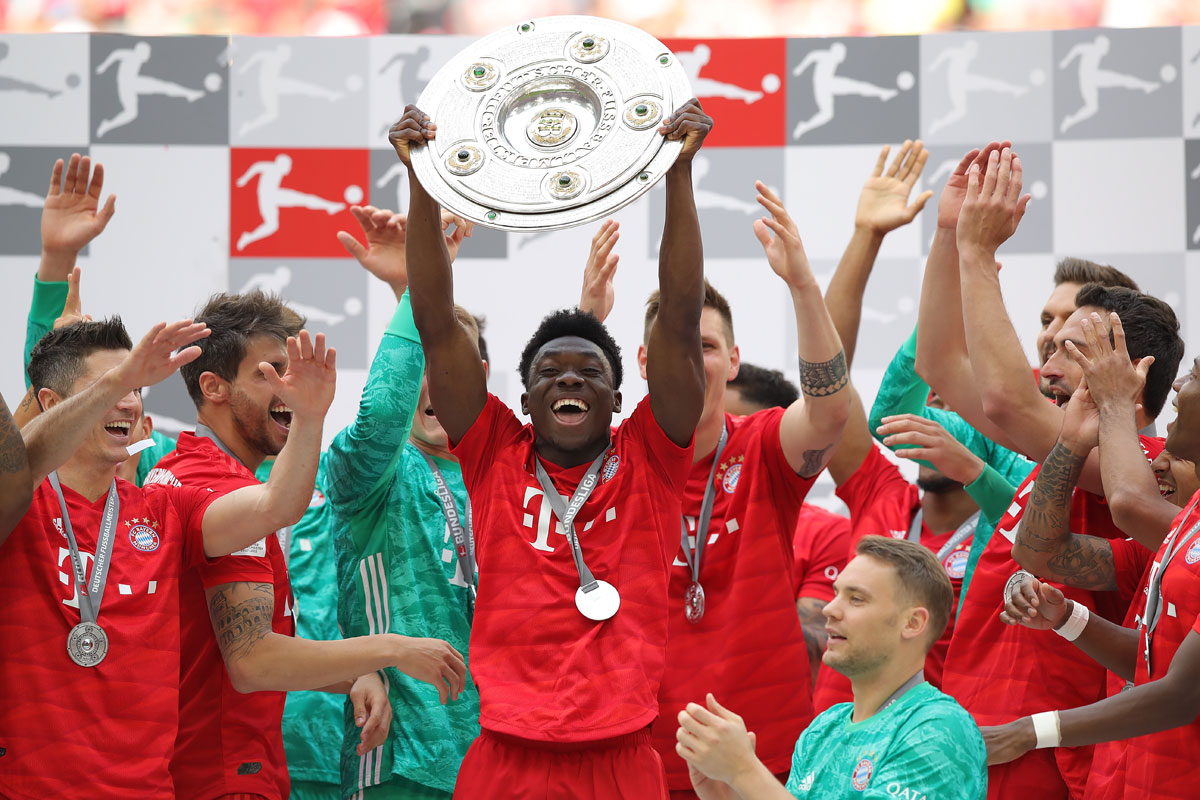 Alphonso Davies campeón de la Bundesliga con el Bayern Munich