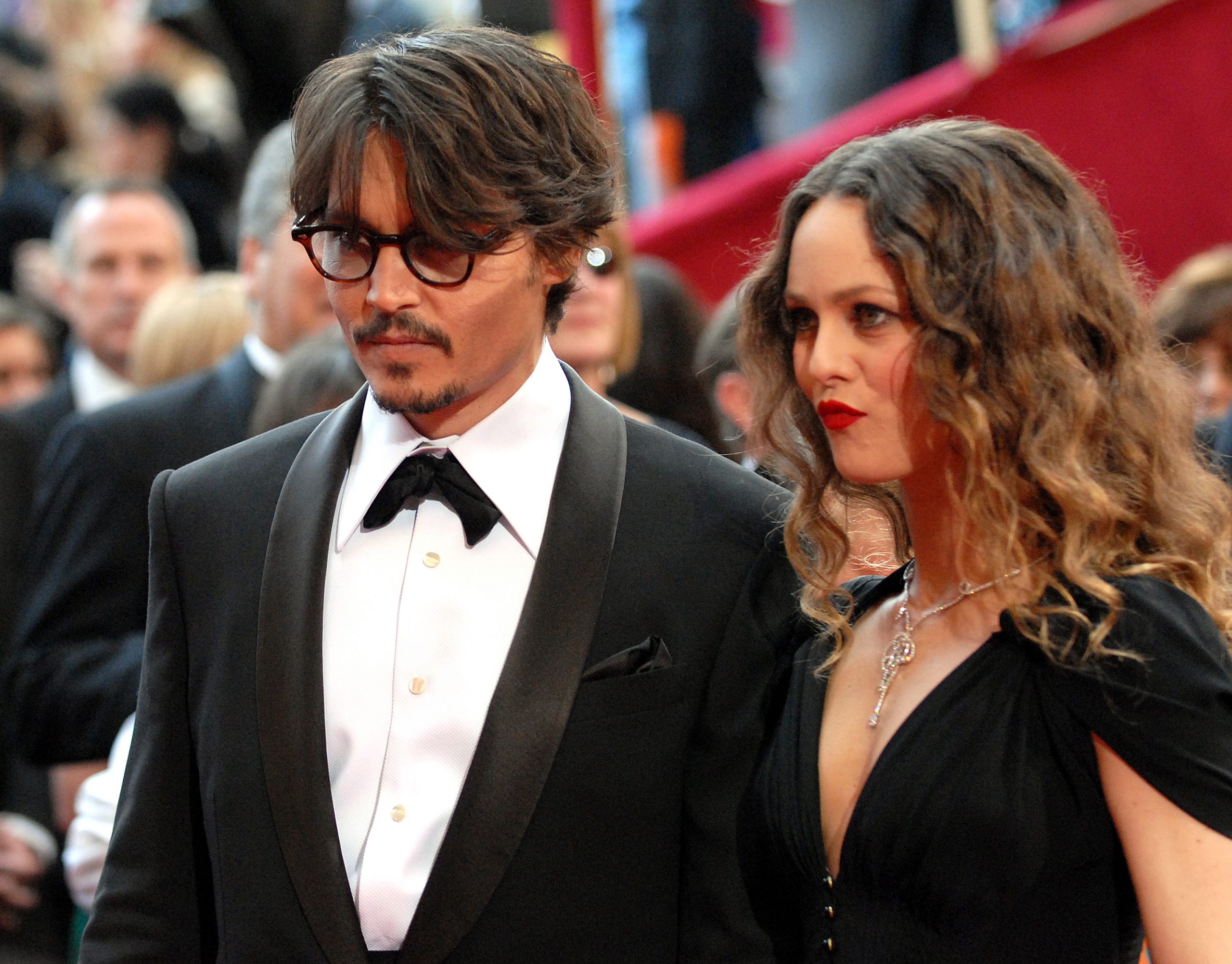 Johnny Depp y Vanessa Paradis en 2008. Estuvieron casados de 1998 a 2012.