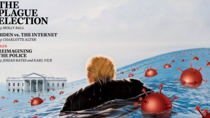 Trump-portada-time-destacada-agua-profunda-dibujo-revista-coronavirus-covid