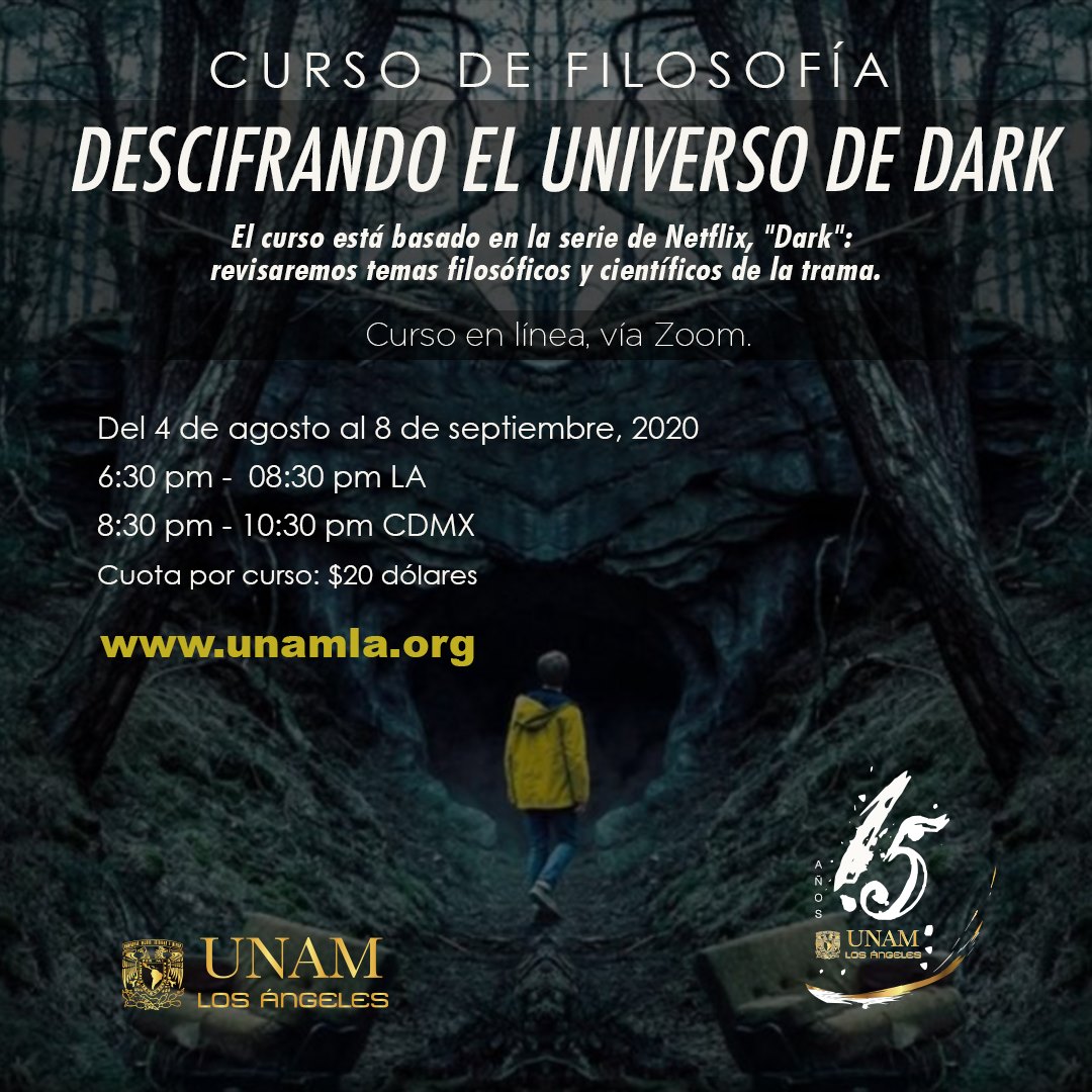 Esto sí nos interesa: La UNAM ofrece un curso de filosofía en línea para entender 'Dark'
