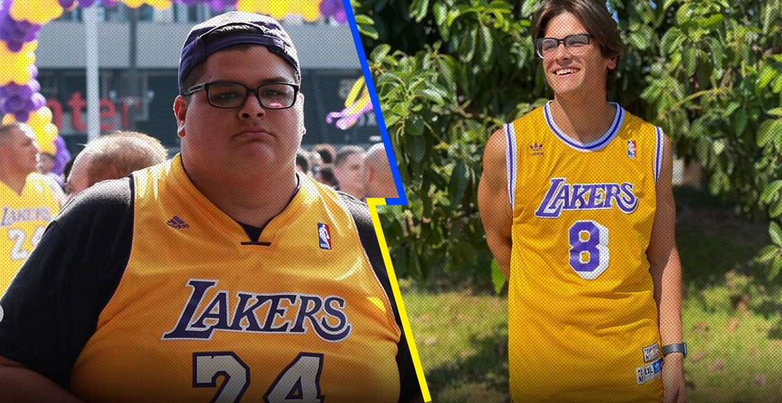 La historia del fan de los Lakers que adelgazó 80 kilos inspirado en Kobe Bryant