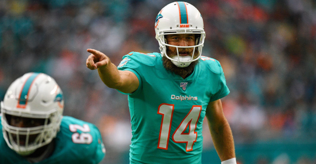 Novato a la banca: Ryan Fitzpatrick será el quarterback titular de los Dolphins