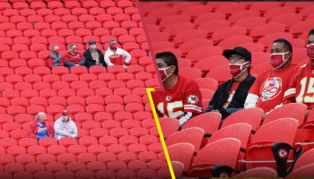 En imágenes: Aficionados presentes en el estadio de los Chiefs en el kickoff de la NFL