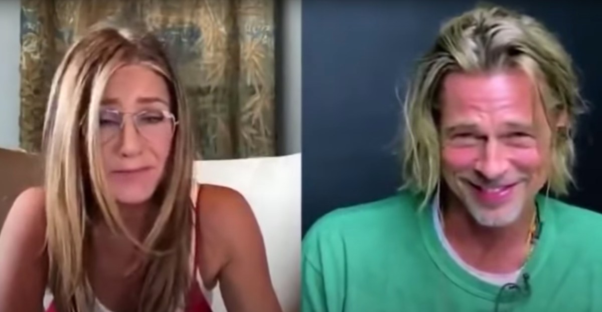 "I think you're so sexy": Jennifer Aniston y Brad Pitt se reúnen de manera virtual