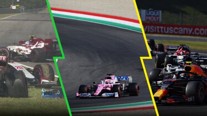 Todos los choques, el papel de 'Checo' Pérez, y la bandera roja: Lo que nos dejó el Gran Premio de la Toscana