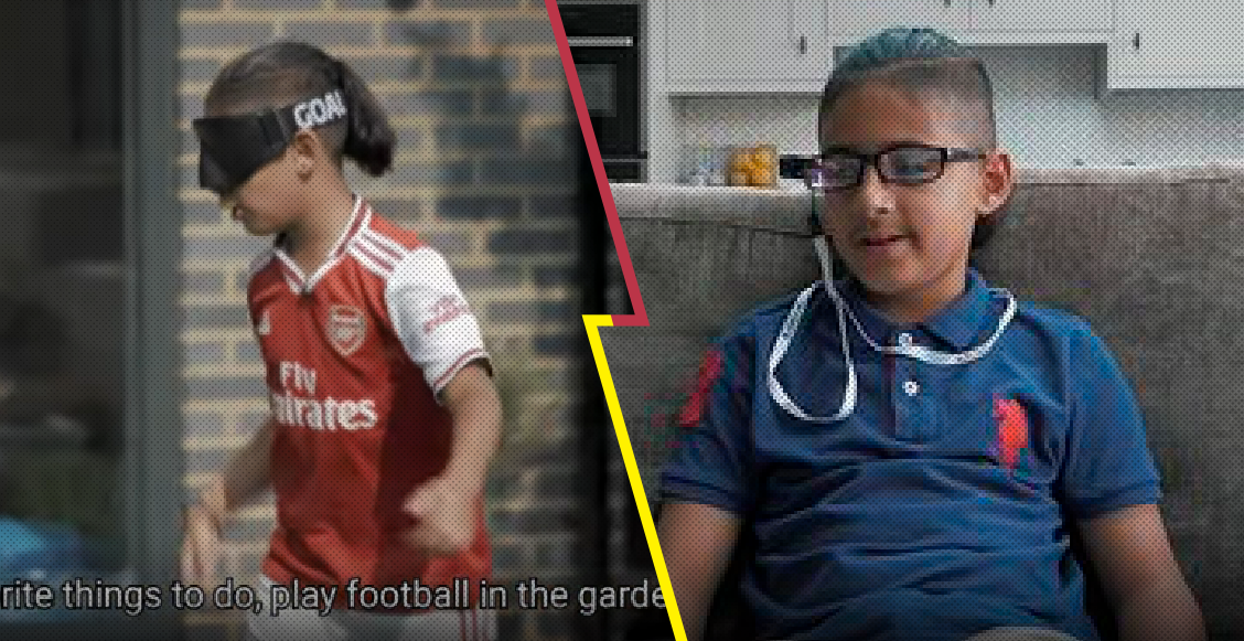 Messi ayuda a un aficionado invidente del Arsenal con gafas inteligentes