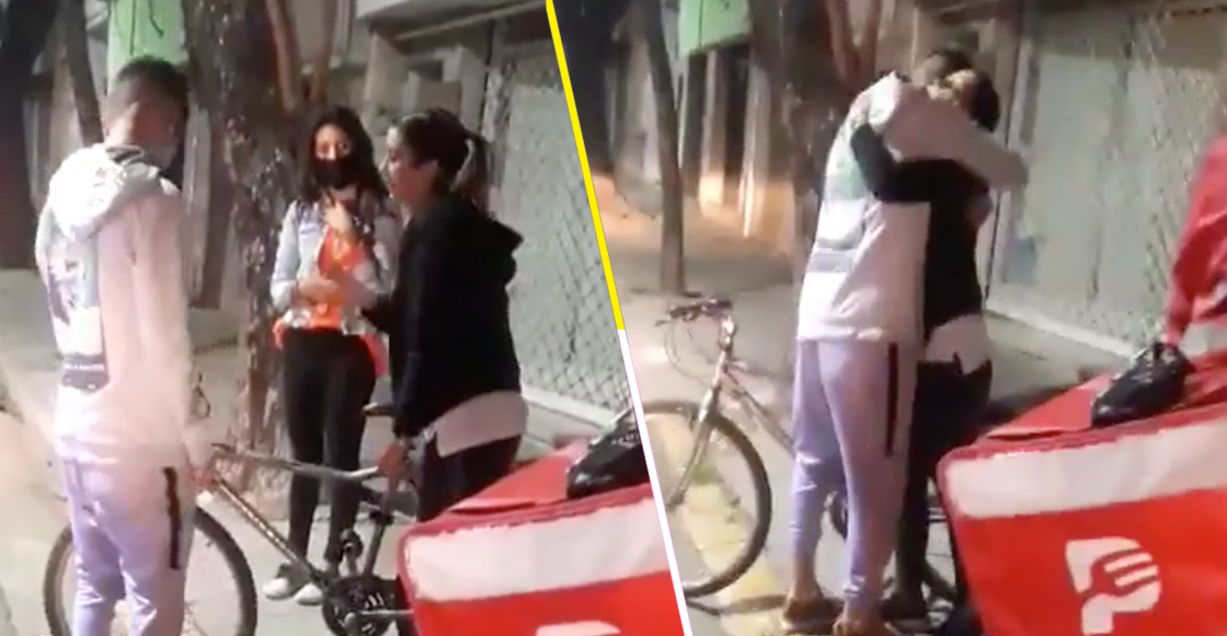 Aún hay buenas personas: Roban bicicleta a repartidor de comida y la joven que hizo el pedido le regalo la suya