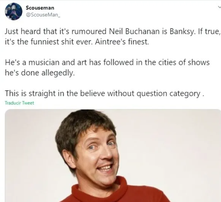 Internautas creen que Neil Buchanan de Art Attack es Banksy