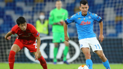 58 y derrota: Así fue el debut del Napoli y el 'Chucky' Lozano en la Europa League