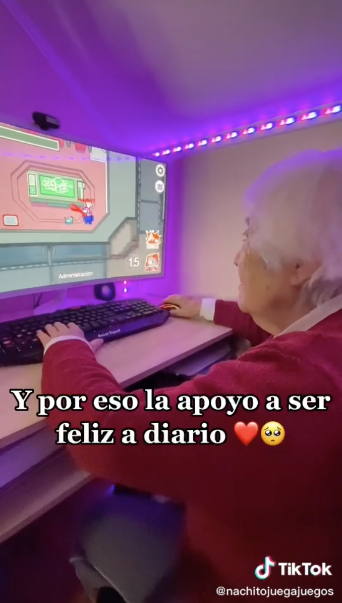 Ternura nivel: La abuelita gamer que juega 'Among Us' y está conquistando internet 