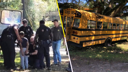 Travesura nivel: Arrestan a un niño de 11 años por robar y estrellar el camión de su escuela