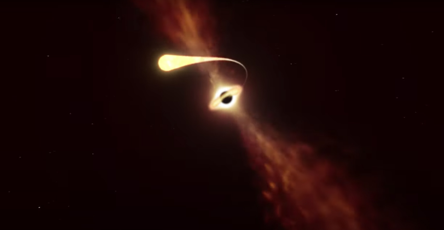 Así es como una agujero negro supermasivo absorbe y destruye a una estrella 