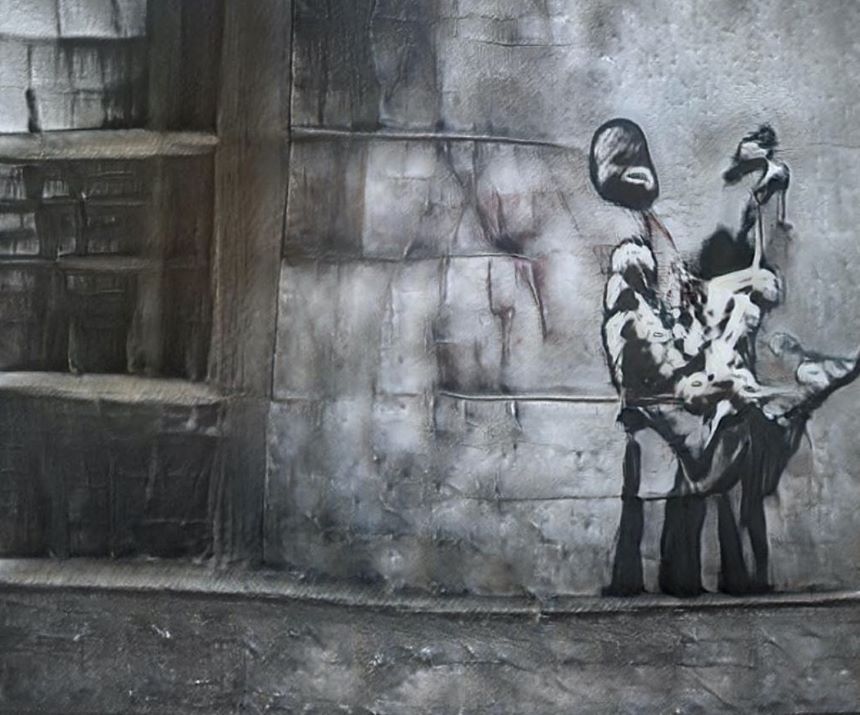 Ganksy: La inteligencia artificial que piratea las obras de Banksy