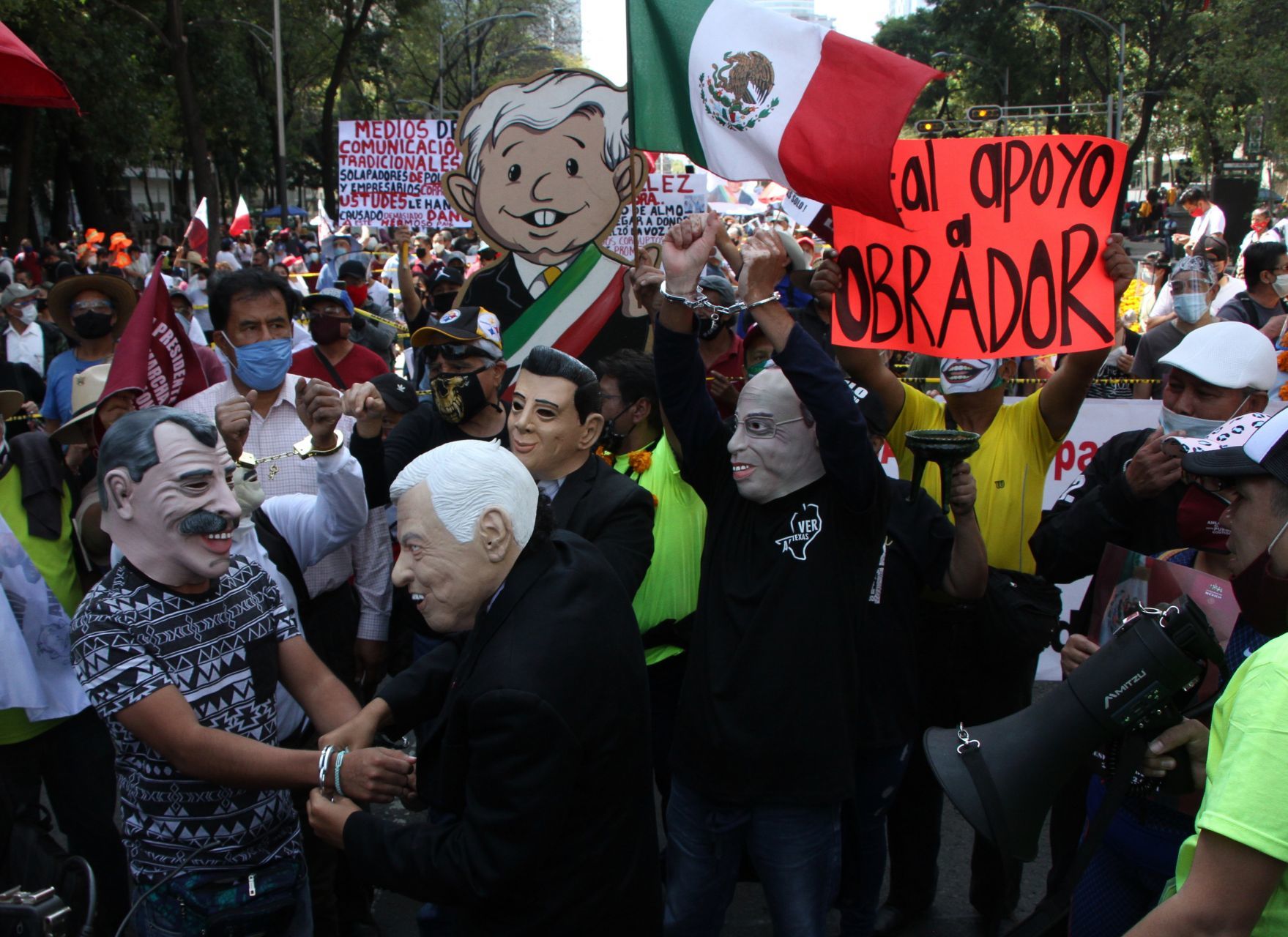 En imágenes: Así se vivió la "Marcha del millón" para mostrar apoyo a AMLO