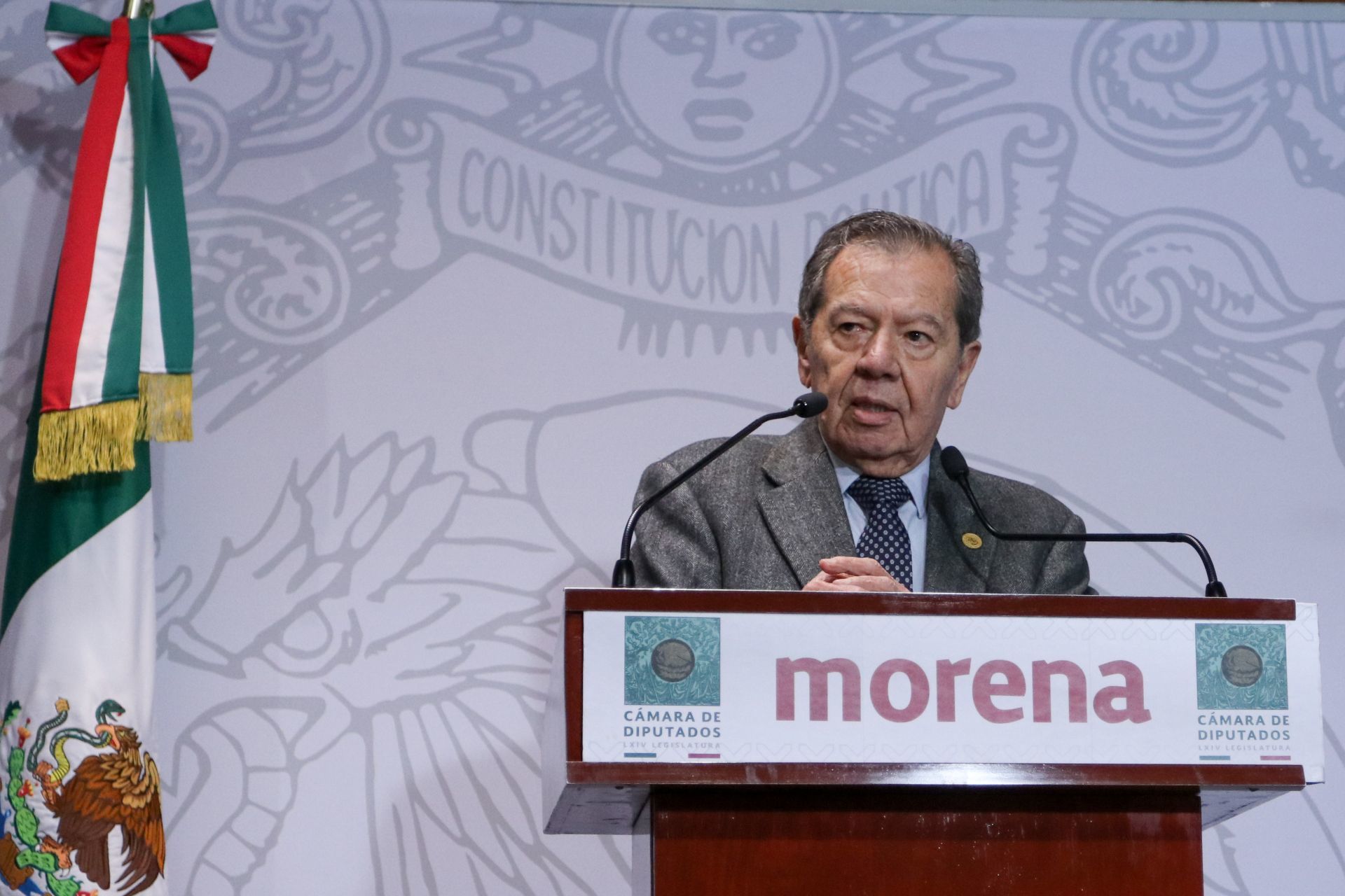 Muñoz Ledo dice que tomará la presidencia de Morena pese a empate con Mario Delgado