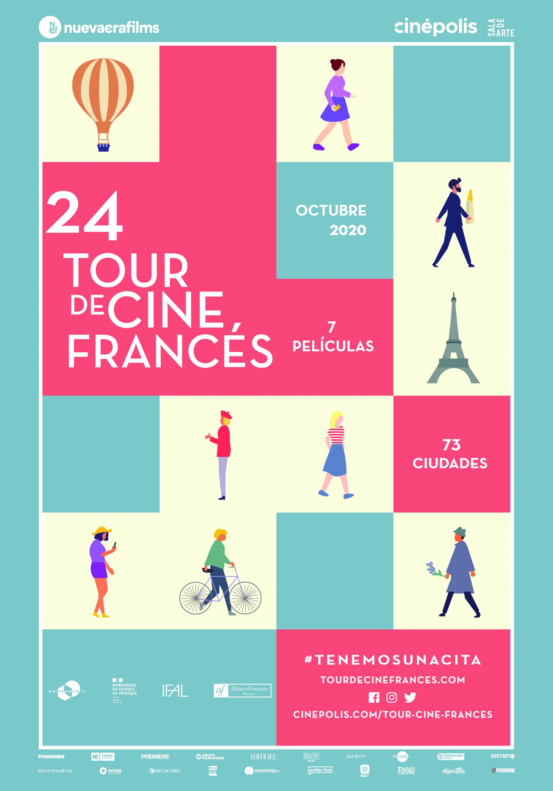 Checa todos los detalles del Tour de Cine Francés 2020