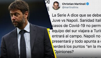La postura de Agnelli y los reclamos en Twitter: Las reacciones del caso Juventus-Napoli