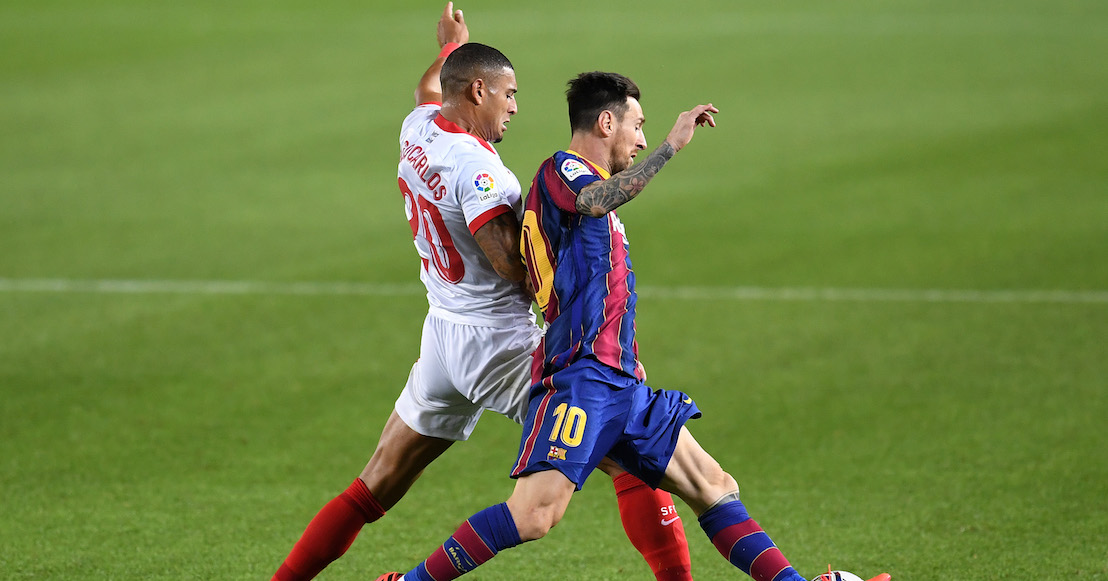 Sevilla le pone freno al Barcelona, que debutó a Sergiño Dest