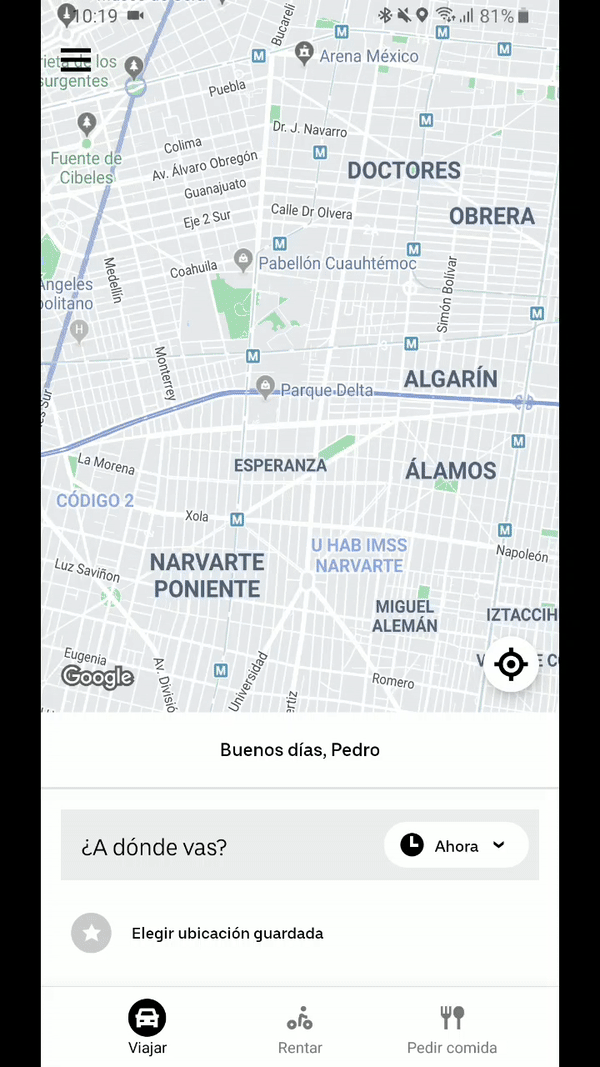 "Uuuy, para allá no voy, jóven”: Uber dará a conocer las rutas de destino a conductores