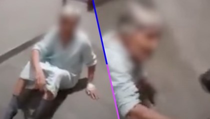 Enfermera de asilo se burla de una anciana que intenta levantarse del suelo