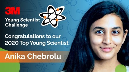 young scientist Anika Chebrolu COVID