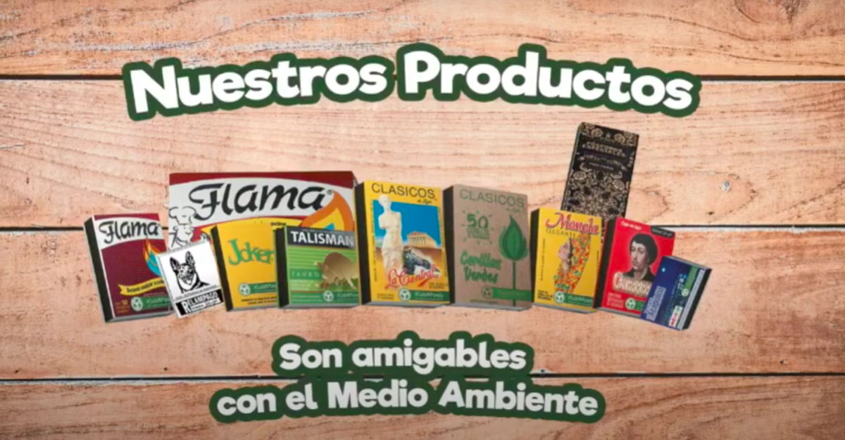 Cerillos amigables con el medio ambiente