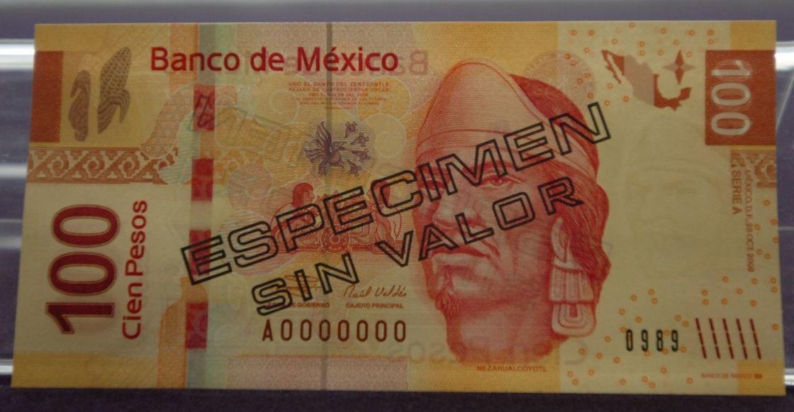 billete-cien-pesos-nezahualcoyotl