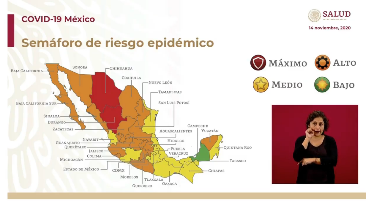 México alcanza un millón de casos acumulados de COVID-19