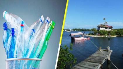 ‘Isla Joysxee’: El paraíso de Cancún construido con 150 mil botellas de plástico