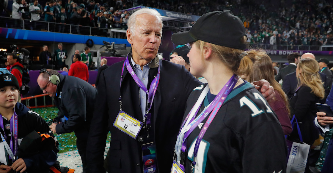 Joe Biden y su afición deportiva por la NFL y los Philadelphia Eagles